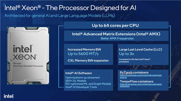 AI时代CPU不老！Intel五代至强五大革新：340亿参数小意思